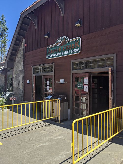 Restaurant at Annie Creek Restaurant and Gift Shop in Crater Lake Hwy