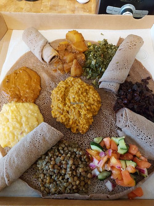Veggie platter, feeds 3. at Lucy Ethiopian Cuisine in Buffalo