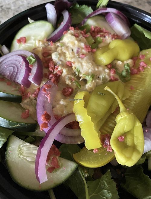 Chickpea Tuna salad was good  at The Happy Bakery in Ofallon