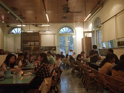 Restaurant interior at Privé - Asian Civilisation Museum  in Central Singapore