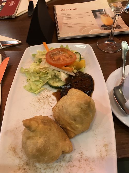vegan samosa   at Kashmir in Stuttgart