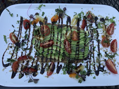 Avocado toast at Evergreen Eatery in Jamaica Plain
