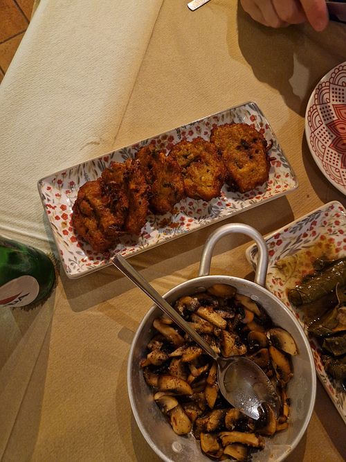 Some sort of pies, I forgot the name at To Posperi in Rhodes