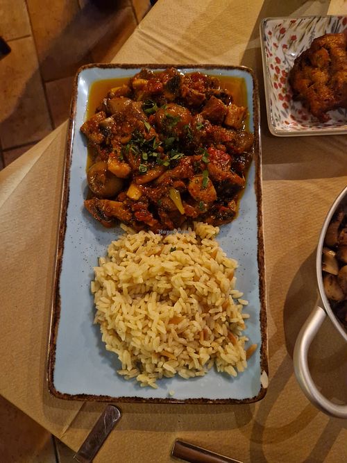 Mushroom stew at To Posperi in Rhodes