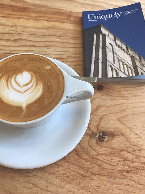 Flat white  at Unknown Coffee in Norwich