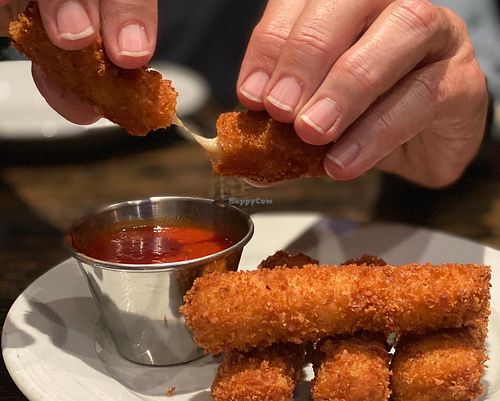 Mozzarella sticks  at Pura Vita in West Hollywood