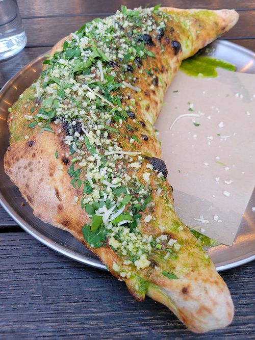 Punzone"s Calzone at Pura Vita in West Hollywood
