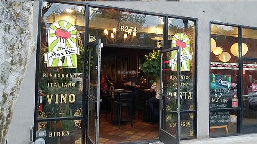 Outside at Pura Vita in West Hollywood