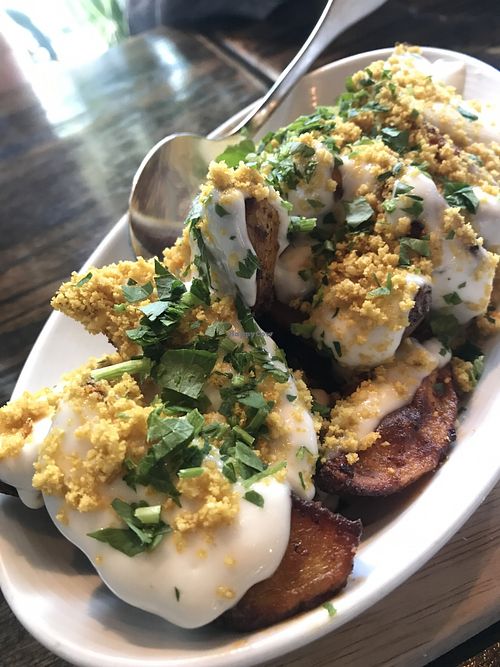 Yes to these potato wedges.  Perfection.   at Pura Vita in West Hollywood