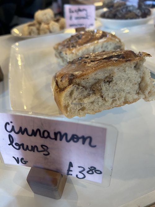 Cinnamon bun VG   at Lovecrumbs - West Port in Edinburgh