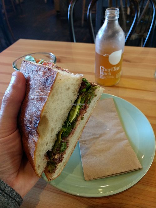 Tapenade sarnie at Lovecrumbs - West Port in Edinburgh