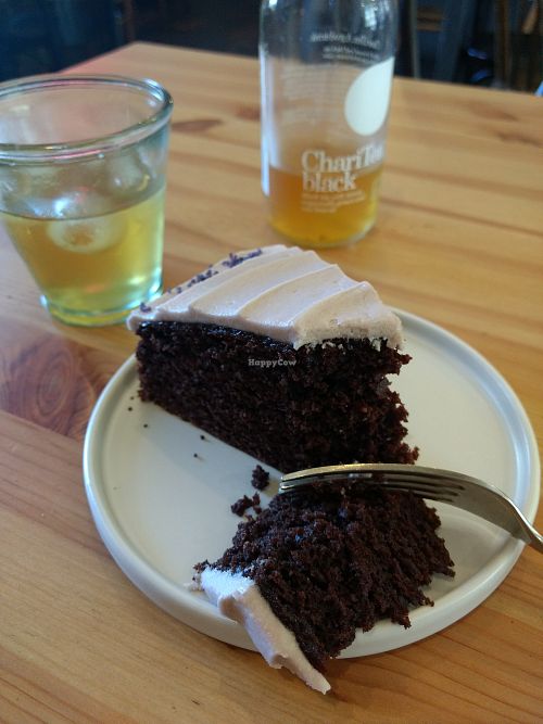 Parma violet cake at Lovecrumbs - West Port in Edinburgh