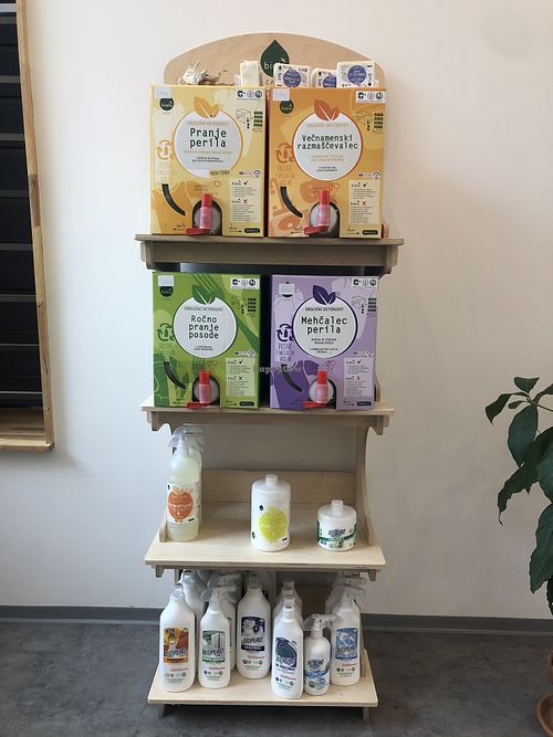refillable cleaning fluids at Slovegija in Maribor