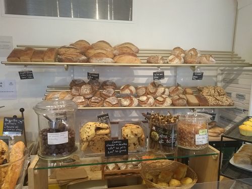 Breads and non vegan sweets at Ceci N'est Pas Une Boulangerie in Croix