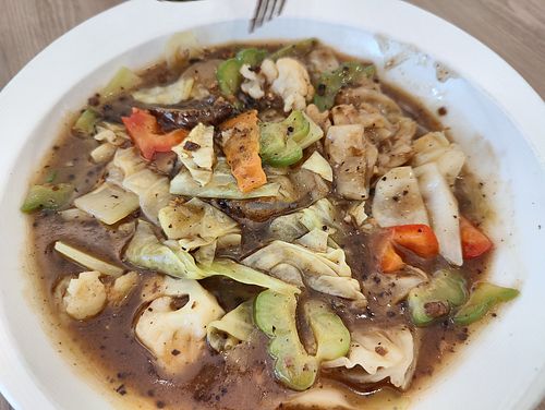 Bitter gourd hor fun  at Yes Natural Restaurant 悦意坊 in Central Singapore