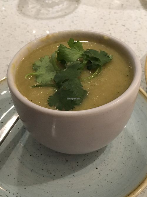 Broccoli Cheeze Soup  at Fresh on Spadina in Toronto