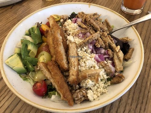 Cobb Salad. Fresh & tasty, but needed more greens. Lovely tahini dressing.  at Fresh on Spadina in Toronto