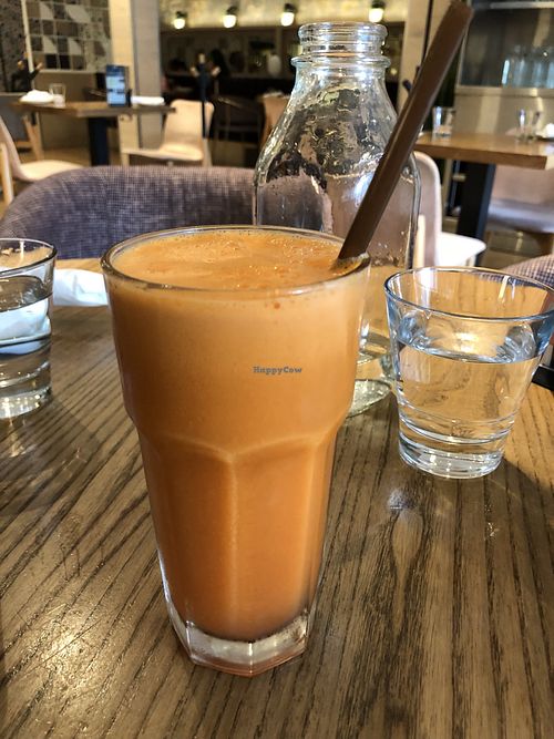 The Glow - If you love carrot/ginger/turmeric, then this is the juice for you!  at Fresh on Spadina in Toronto