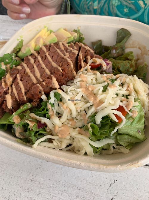 Cheeseburger salad at Vibe in Hilo