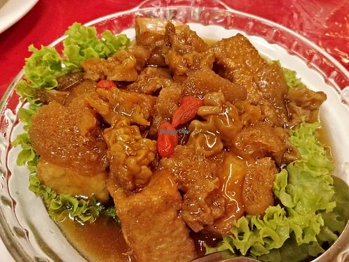Wang Er bamboo bean curd at Eight Treasures Vegetarian 八宝素食馆 in Central Singapore