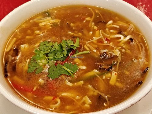 SzeChuan Hot and sour soup at Eight Treasures Vegetarian 八宝素食馆 in Central Singapore