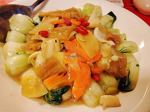 Lily Bulb @ Bamboo Pith 百合竹笙奶白 at Eight Treasures Vegetarian 八宝素食馆 in Central Singapore