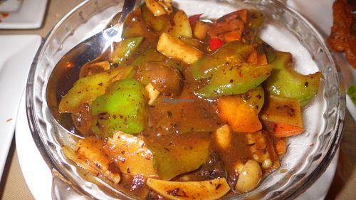 Bitter gourd and black bean sauce at Eight Treasures Vegetarian 八宝素食馆 in Central Singapore