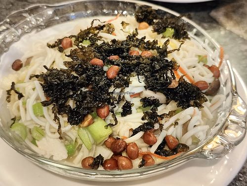 Longevity heng hua noodles at Eight Treasures Vegetarian 八宝素食馆 in Central Singapore