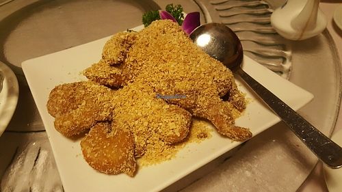 Vegetarian Cereal Prawns at Eight Treasures Vegetarian 八宝素食馆 in Central Singapore