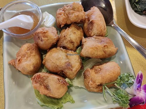 HandMacle Har Chor
虾枣
 at Eight Treasures Vegetarian 八宝素食馆 in Central Singapore