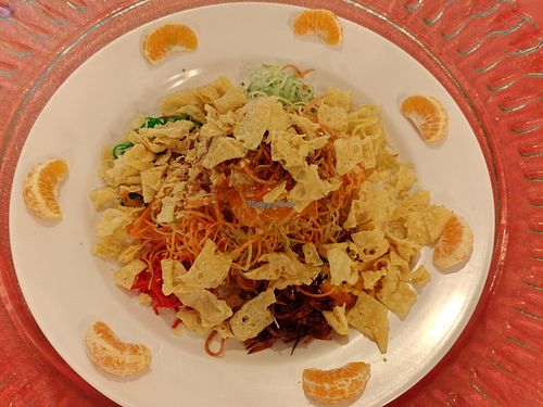 Lucky Yu Sheng. Available only during Chinese New Year period.  at Eight Treasures Vegetarian 八宝素食馆 in Central Singapore