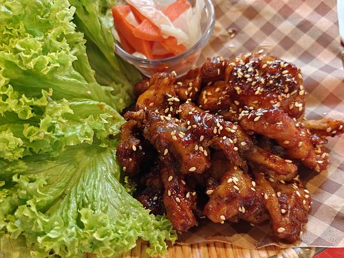Korean veg chicken at Eight Treasures Vegetarian 八宝素食馆 in Central Singapore