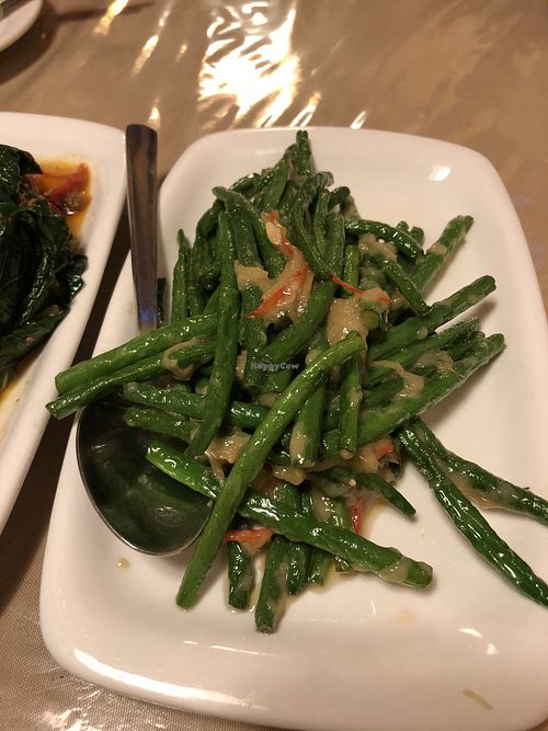 Fermented beancurd long beans at Eight Treasures Vegetarian 八宝素食馆 in Central Singapore