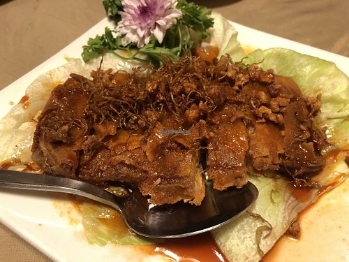 Mala? Chicken at Eight Treasures Vegetarian 八宝素食馆 in Central Singapore