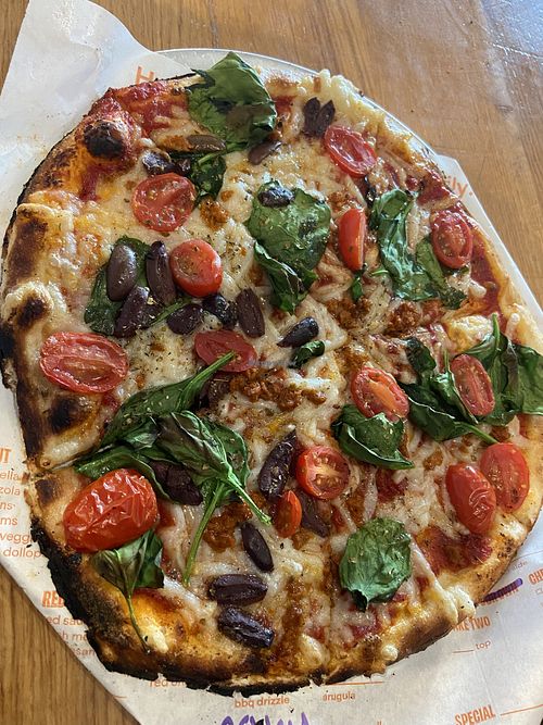   at Blaze Pizza in Durham