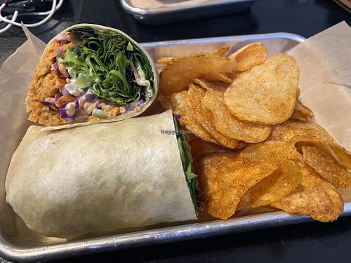 Buffalo Chickpea Wrap at Leaf and Seed in Toledo