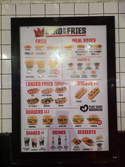  at Lord of the Fries - Flinders St Station in Melbourne