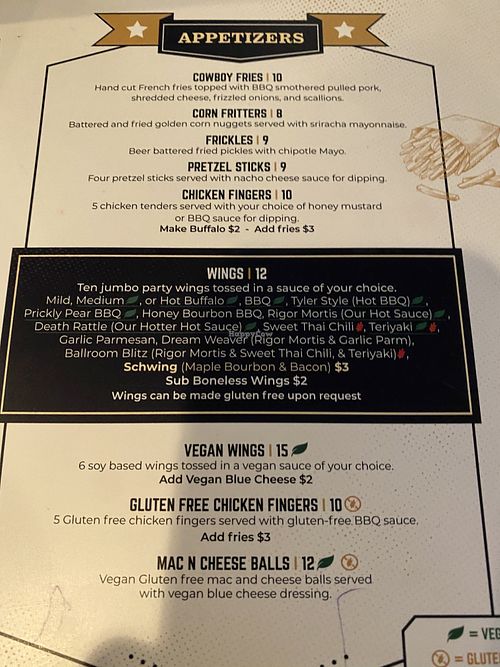 Updated menu at A Better Place in Woodbury