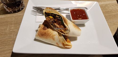 Vegan buritto at Coffee House in Salzburg