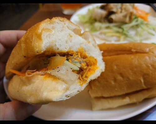 Banh mi  at Xīn Huā SùShí Guǎn 心花素食館 in Hengchun