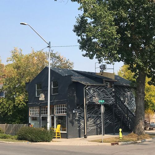 Cafe building  at The Dandelion in Calgary