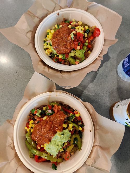 Double vegan bowl at Qdoba in Gillette