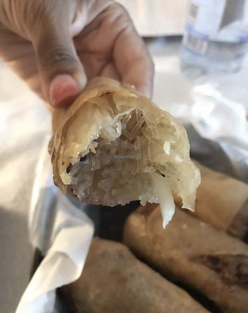 Inside the veggie rolls  at EAT Thai Cafe in Bismarck