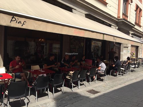 Outside  at Piaf in Maribor