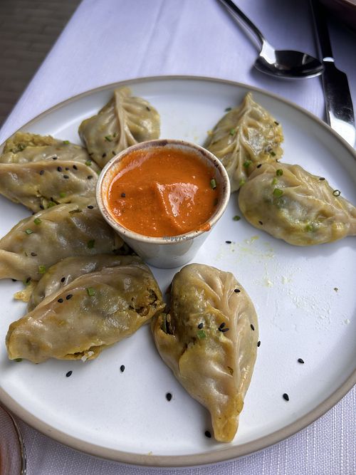 Moo dumplings   at Ashoka in Amsterdam