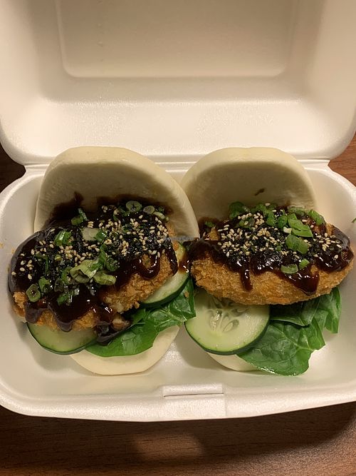 Vegan bao bun at Soho Ramen  in Riverside
