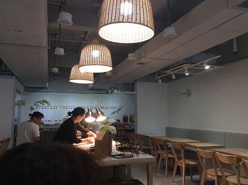 Kitchen staff preparing for the lunch buffet. at Everyday in Hong Kong Island