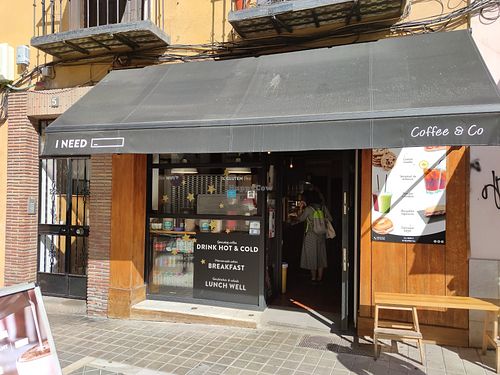 Outside at I Need Coffee in Granada