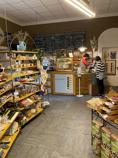 Inside shop and ordering counter    at Pure Note in Dusseldorf