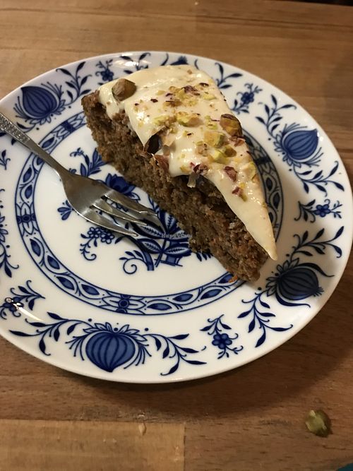 Carrot cake. One of best tasted at Pure Note in Dusseldorf